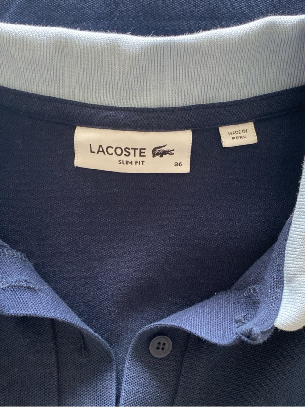 Navy Lacoste polo dress 36 - Picture 3 of 3